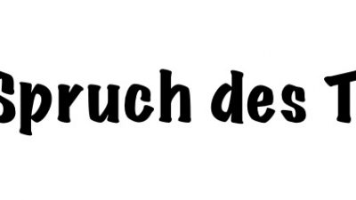 Spruch des Tages